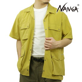 ナンガ メンズ 半袖シャツ 正規販売店 NANGA ワークシャツ AIR CLOTH UTILITY PK SHORT SLEEVE SHIRT MUSTARD NW2411-1H201-A MUSTARD