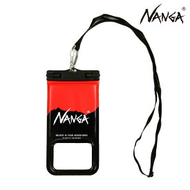 ナンガ メンズ レディース スマホケース 正規販売店 NANGA スマートフォン用 携帯ケース FLOATING PHONE PROTECT CASE RED×BLK NA2454-3A510-Z RED×BLACK
