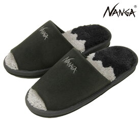ナンガ メンズ レディース スリッパ 正規販売店 NANGA ロゴ ルームシューズ NANGA RIDGELINE GRADATION ROOM SHOES NZ2454-4F406-B BLACK ホワイトデー プレゼント ラッピング