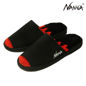 ナンガ メンズ レディース スリッパ 正規販売店 NANGA ロゴ ルームシューズ NANGA LOGO ROOM SHOSE NG2443-1Z008-A RED×BLK BLACK ホワイトデー プレゼント ラッピング