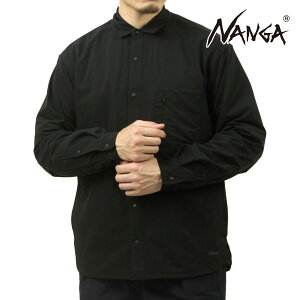 �i���K �����Y �����V���c ���K�̔��X NANGA �{�^���_�E�� DotAir COMFY L/S SHIRT NW2411-1E905 P.BLK PURE BLACK