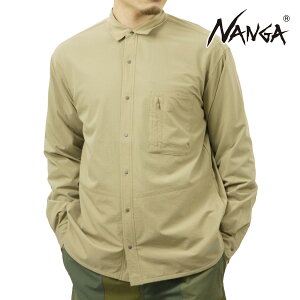 �i���K �����Y �����V���c ���K�̔��X NANGA �{�^���_�E�� DotAir COMFY L/S SHIRT NW2411-1E905 BEG BEIGE