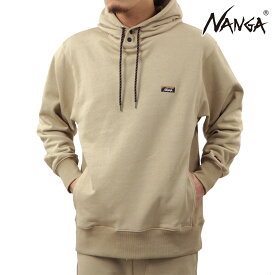 ナンガ メンズ パーカー 正規販売店 NANGA プルオーバー フーディー ロゴ ECO HYBRID MINI BOX LOGO EMBROIDERY SWEAT HOODIE BEG BEIGE NW2441-1F014