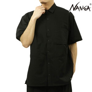 �i���K �����Y �����V���c ���K�̔��X NANGA �h�b�g�G�A �{�^���_�E�� DotAir COMFY SHORT SLEEVE SHIRT P.BLK PURE BLACK NW2411-1E900