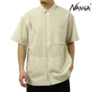 �i���K �����Y �����V���c ���K�̔��X NANGA �h�b�g�G�A �{�^���_�E�� DotAir COMFY SHORT SLEEVE SHIRT S.BEG BEIGE NW2411-1E900