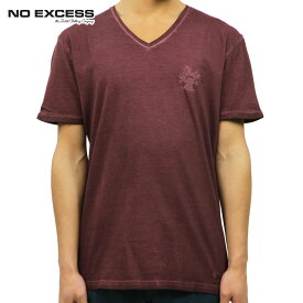 ノーエクセス Tシャツ 正規販売店 NO EXCESS 半袖Tシャツ VネックTシャツ シャツ T-shirt s/sl , V-Neck, cold dyed