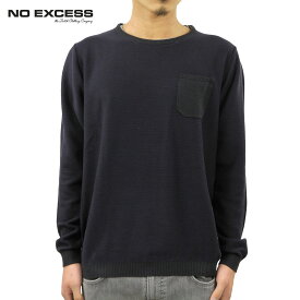 ノーエクセス ロンT メンズ 正規販売店 NO EXCESS 長袖Tシャツ PULLOVER R-NECK STRIPES KNIT 230823 3 バレンタイン プレゼント ラッピング