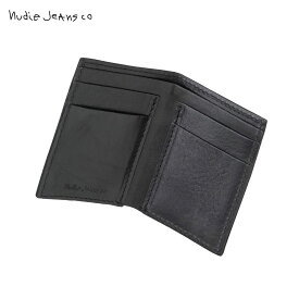 15%OFFセール 【販売期間 6/28 10:00〜7/12 9:59】 ヌーディージーンズ 財布 正規販売店 HAGDAHL WALLET SADDLE LEATHER BLACK B01 180900 D00S20