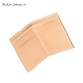 ヌーディージーンズ 財布 正規販売店 HAGDAHL WALLET SADDLE LEATHER NATURAL B12 180900 D25S35