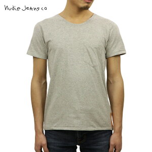 �k�[�f�B�[�W�[���Y T�V���c ���K�̔��X Nudie Jeans ����T�V���c Round Neck Org. Pocket Tee Grey melange B04 131244 4001 D15S25