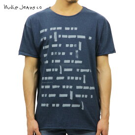 30%OFFセール 【販売期間 6/4 20:00～6/11 1:59】 ヌーディージーンズ Tシャツ 正規販売店 Nudie Jeans 半袖Tシャツ Raw Hem T-shirt 131349 4030 B25 Navy D15S25