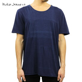 20%OFFクーポンセール 【利用期間 5/9 20:00～5/16 1:59】 ヌーディージーンズ Tシャツ 正規販売店 Nudie Jeans 半袖Tシャツ Patched Tee Indigo 131455 D15S25
