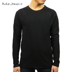 ヌーディージーンズ ロンT メンズ 正規販売店 Nudie Jeans 長袖Tシャツ OTTO LONGSLEEVE TEE BLACK B01 150307 D00S15