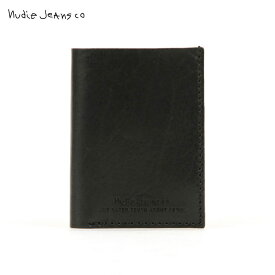 ヌーディージーンズ Nudie Jeans 正規販売店 カードケース IVARSSON CARD WALLET BLACK B01 180697 D00S15