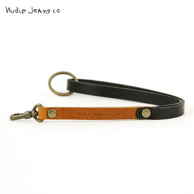 ヌーディージーンズ Nudie Jeans 正規販売店 キーホルダー MARKUSSON TWO COLOUR KEYRING BLACK/COGNAC C08 180710 D00S15