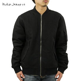 ヌーディージーンズ アウター メンズ 正規販売店 Nudie Jeans ジャケット MA-1 ALEXANDER BOMBER JACKET 160518 5011 BLACK