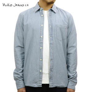 �k�[�f�B�[�W�[���Y Nudie Jeans ���K�̔��X �����Y �����V�����u���[�V���c HENRY CHAMBRAY SHIRT INDIGO B21 140539