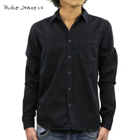 ヌーディージーンズ シャツ メンズ 正規販売店 Nudie Jeans 長袖シャツ ワークシャツ HENRY LONG SLEEVE SHIRT NAVY B25 140501 父の日 プレゼント ラッピング