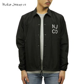 ヌーディージーンズ アウター メンズ 正規販売店 Nudie Jeans ジャケット コーチジャケット JOSEPH COACH JACKET BLACK B01 160654 5025