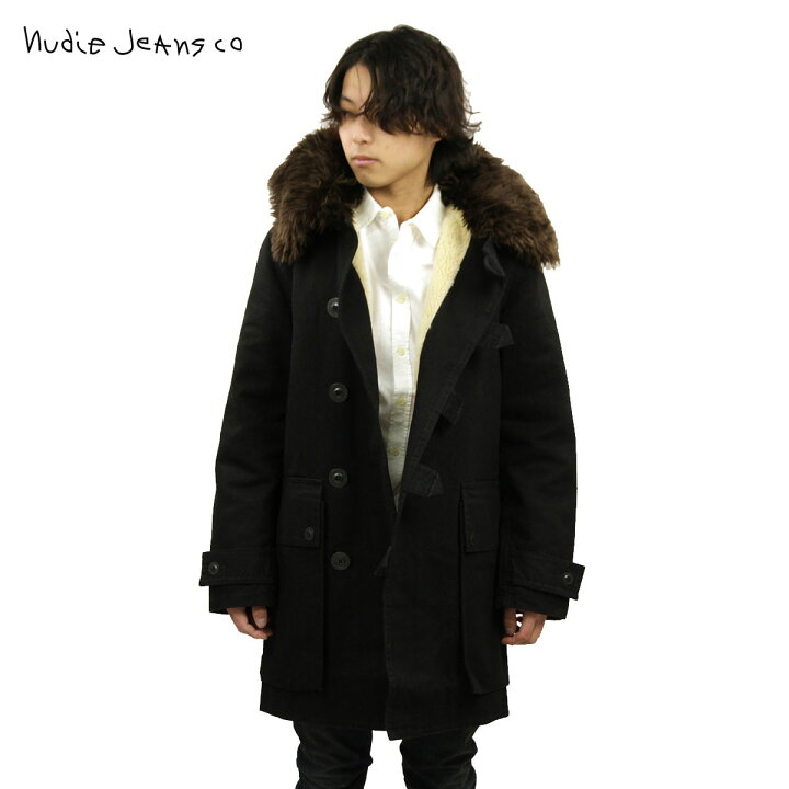 楽天市場 ヌーディージーンズ コート メンズ 正規販売店 Nudie Jeans アウター トレンチコート ロングコート Connor Swedish Army Coat Black B01 ブランド品セレクトショップ Mixon