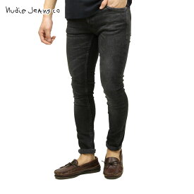 ヌーディージーンズ スキニーリン メンズ 正規販売店 Nudie Jeans ボトムス ジーパン SKINNY LIN DENIM JEANS WORN BLACK 848 1131490