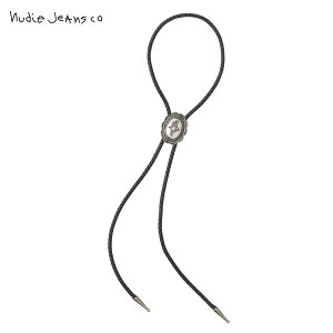 �k�[�f�B�[�W�[���Y �l�N�^�C �����Y ���f�B�[�X ���K�̔��X Nudie Jeans ���[�v�^�C NISSE BOLO TIE BLACK B01 180969