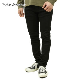 ヌーディージーンズ タイトテリー メンズ 正規販売店 Nudie Jeans ボトムス ジーンズ デニム TIGHT TERRY DENIM JEANS EVER BLACK 841 112569