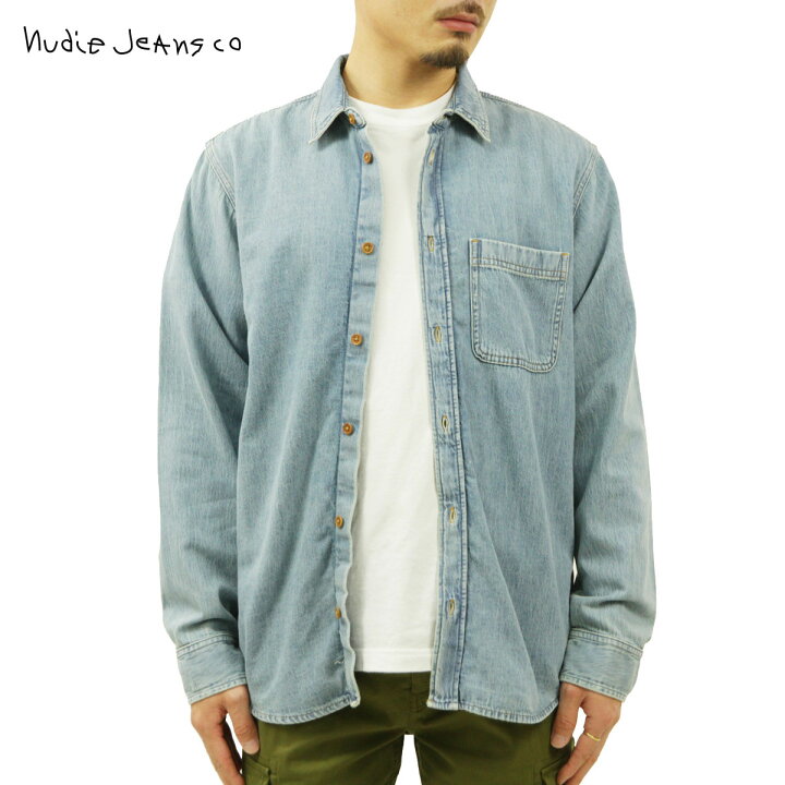 楽天市場】ヌーディージーンズ デニムシャツ メンズ 正規販売店 Nudie 