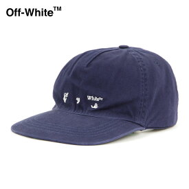 オフホワイト キャップ メンズ レディース 正規品 OFF-WHITE 帽子 ロゴキャップ OW LOGO BASEBALL CAP DEEP BLUE WHITE OMLB022F21FAB0034501