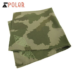 �|�[���[ POLER ���K�̔��X �o���_�i �X�J�[�t BANDANAS 636025-GCO GREEN FURRY CAMO D00S20
