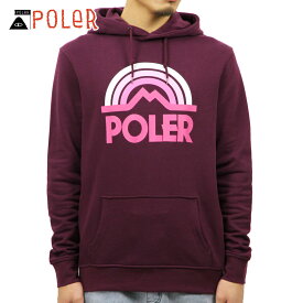 ポーラー パーカー メンズ 正規販売店 POLER プルオーバーパーカー MOUNTAIN RAINBOW HOODIE 21260001-GRP GRAPE