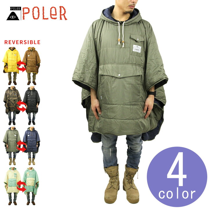 楽天市場】ポーラー ポンチョ メンズ レディース 正規販売店 POLER 