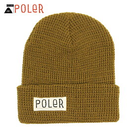 ポーラー キャップ メンズ レディース 正規販売店 POLER 帽子 ビーニー ニットキャップ WORKERMAN BEANIE SIENNA 213ACU7901-SIE 父の日 プレゼント ラッピング