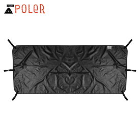 ポーラー アウトドア 正規販売店 POLER グランドシート テントシート レジャーシート 1 MAN MAGICAL GROUND TENT SHEET FOOTPRINT BLACK 213EQN5301-BLK 父の日 プレゼント ラッピング