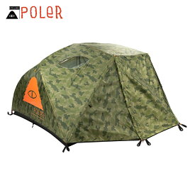 ポーラー テント 正規販売店 POLER アウトドア 二人用テント 2 MAN PERSON TENT 221EQU5201 FURRY CAMO