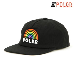 �|�[���[ �L���b�v �����Y ���f�B�[�X ���K�̔��X POLER �X�q MTN RAINBOW HAT 224ACU7001-BLK BLACK