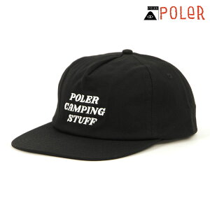 |[[ Lbv Y fB[X K̔X POLER Xq CAMPING STUFF HAT BLACK 224ACU7002 NX}X v[g bsO