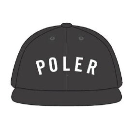 ポーラー メンズ レディース キャップ 正規販売店 POLER ナイロン 帽子 STATE NYLON CAP BLACK MCV0074