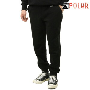 �|�[���[ �����Y �X�E�F�b�g�p���c ���K�̔��X POLER ���S �{�g���X POCKET SWEAT PANTS 233MCV0036-BLK BLACK �z���C�g�f�[ �v���[���g ���b�s���O