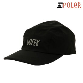 ポーラー メンズ レディース キャップ 正規販売店 POLER 帽子 3.0L STORM PROOF SHELL CAP 233MCV0003-BLK BLACK 父の日 プレゼント ラッピング