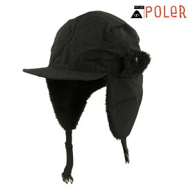 ポーラー メンズ レディース キャップ 正規販売店 POLER 帽子 60/40 VISOR CAP 233MCV0006-BLK BLACK