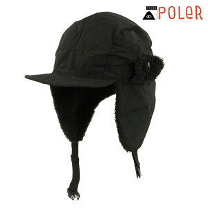 �|�[���[ �����Y ���f�B�[�X �L���b�v ���K�̔��X POLER �X�q 60/40 VISOR CAP 233MCV0006-BLK BLACK
