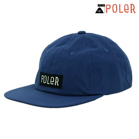 ポーラー メンズ レディース キャップ 正規販売店 POLER 帽子 COTTON 6P CAP 233MCV0092-NVY NAVY クリスマス プレゼント ラッピング