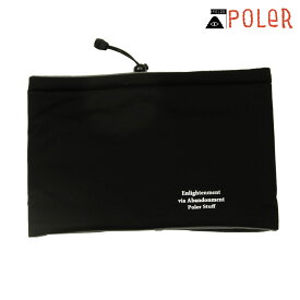 ポーラー メンズ レディース ネックウォーマー 正規販売店 POLER マフラー NECKWARMER D 243MCV0112-BLK BLACK