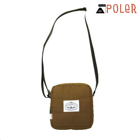 ポーラー メンズ レディース ショルダーバッグ 正規販売店 POLER かばん ポーチ PUFFER SHOULDER POUCH D 243MCV0126-BEG BEIGE