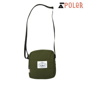 ポーラー メンズ レディース ショルダーバッグ 正規販売店 POLER かばん ポーチ PUFFER SHOULDER POUCH D 243MCV0126-OLV OLIVE