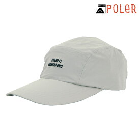 ポーラー メンズ レディース キャップ 正規販売店 POLER 帽子 ロングバイザー STRETCH RIP LONGVISOR CAP DC 241MCV0058-GRY LIGHT GRAY