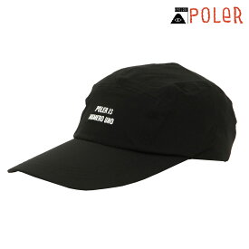 ポーラー メンズ レディース キャップ 正規販売店 POLER 帽子 ロングバイザー STRETCH RIP LONGVISOR CAP DC 241MCV0056-BLK BLACK