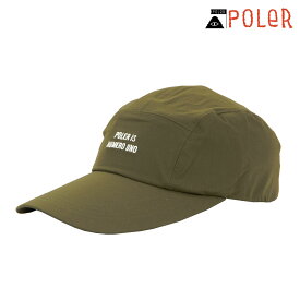 ポーラー メンズ レディース キャップ 正規販売店 POLER 帽子 ロングバイザー STRETCH RIP LONGVISOR CAP DC 241MCV0057-OLV OLIVE