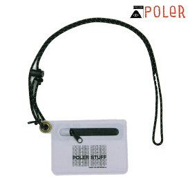 ポーラー メンズ レディース コインケース 正規販売店 POLER 財布 コインポーチ HIGH&DRY TPU COIN POUCH DC 241MCV0404-GRY GRAY